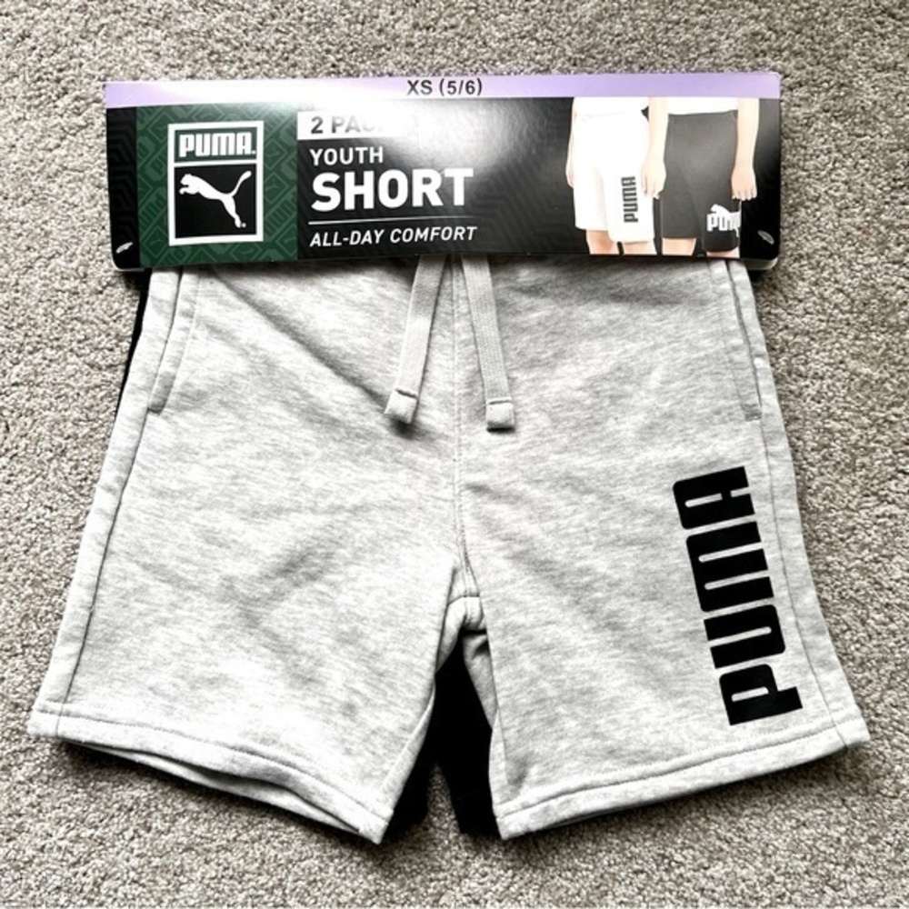 NWT Puma boys size XS (5/6) two pack shorts